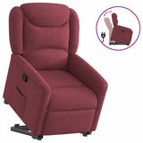 Fauteuil inclinable rouge bordeaux tissu