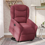 Fauteuil inclinable rouge bordeaux tissu