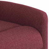 Fauteuil inclinable rouge bordeaux tissu