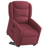 Fauteuil inclinable rouge bordeaux tissu