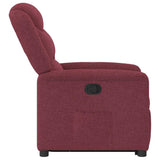 Fauteuil inclinable rouge bordeaux tissu