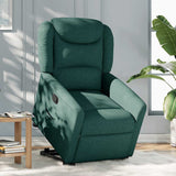 Fauteuil inclinable vert foncé tissu