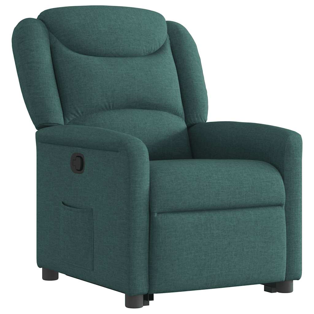 Fauteuil inclinable vert foncé tissu