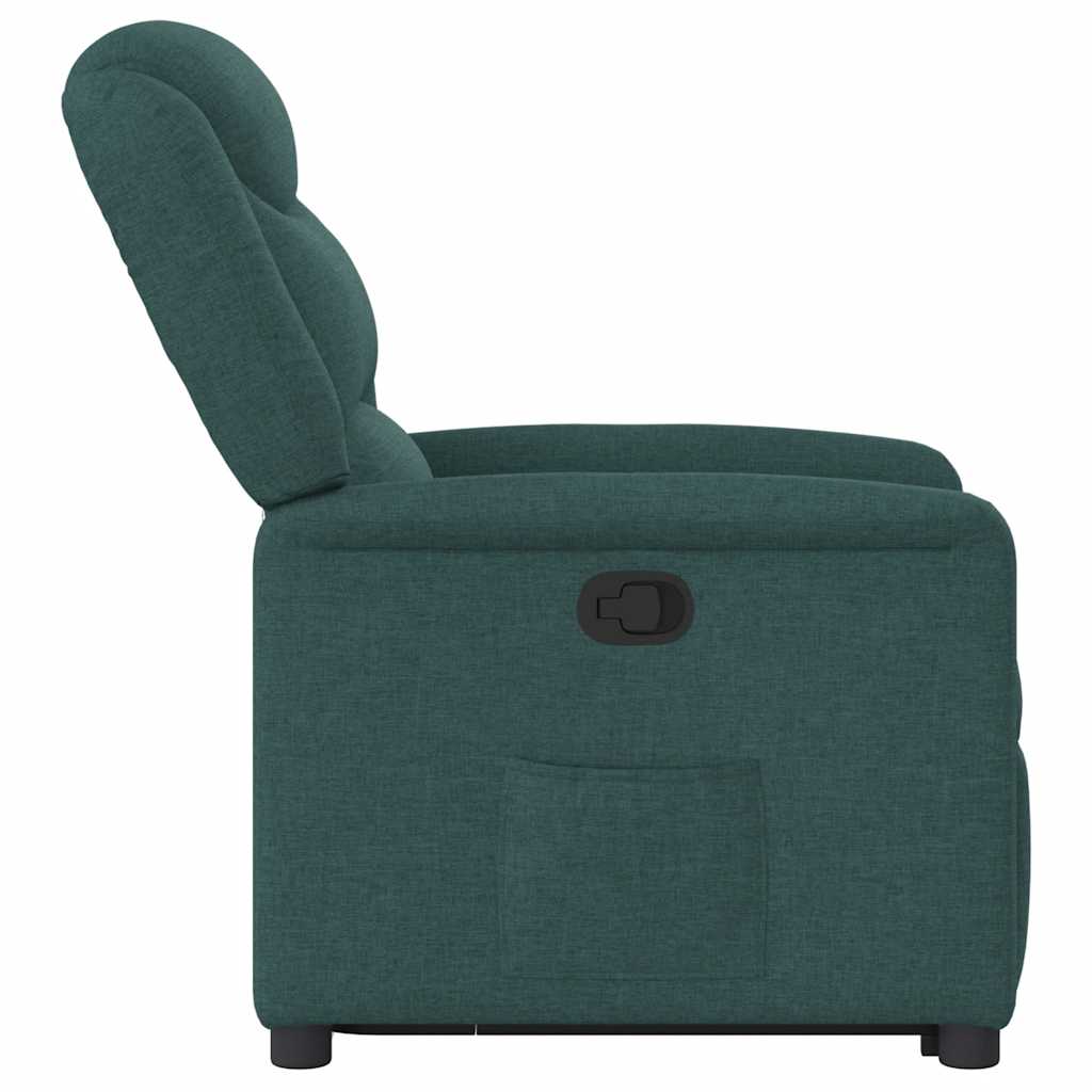 Fauteuil inclinable vert foncé tissu