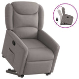 Fauteuil inclinable taupe tissu