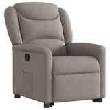 Fauteuil inclinable taupe tissu