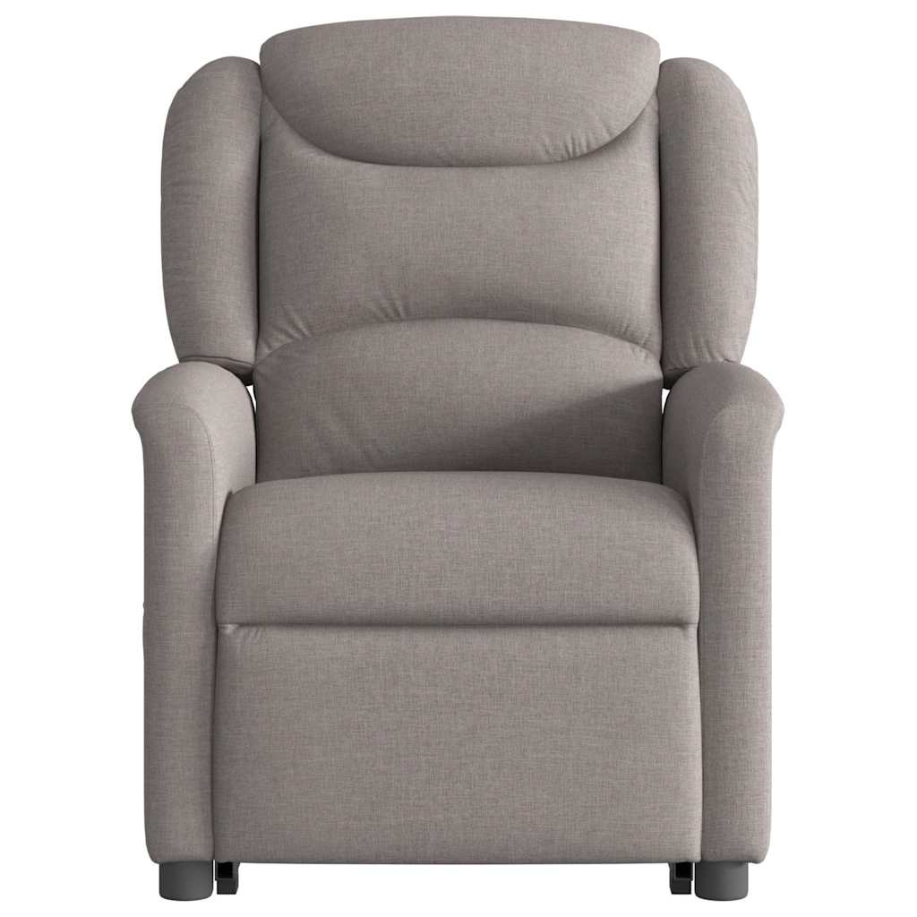 Fauteuil inclinable taupe tissu