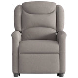 Fauteuil inclinable taupe tissu