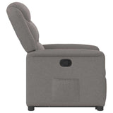 Fauteuil inclinable taupe tissu