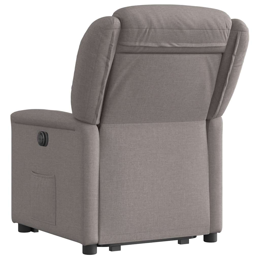 Fauteuil inclinable taupe tissu