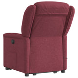 Fauteuil inclinable de massage Rouge bordeaux Tissu