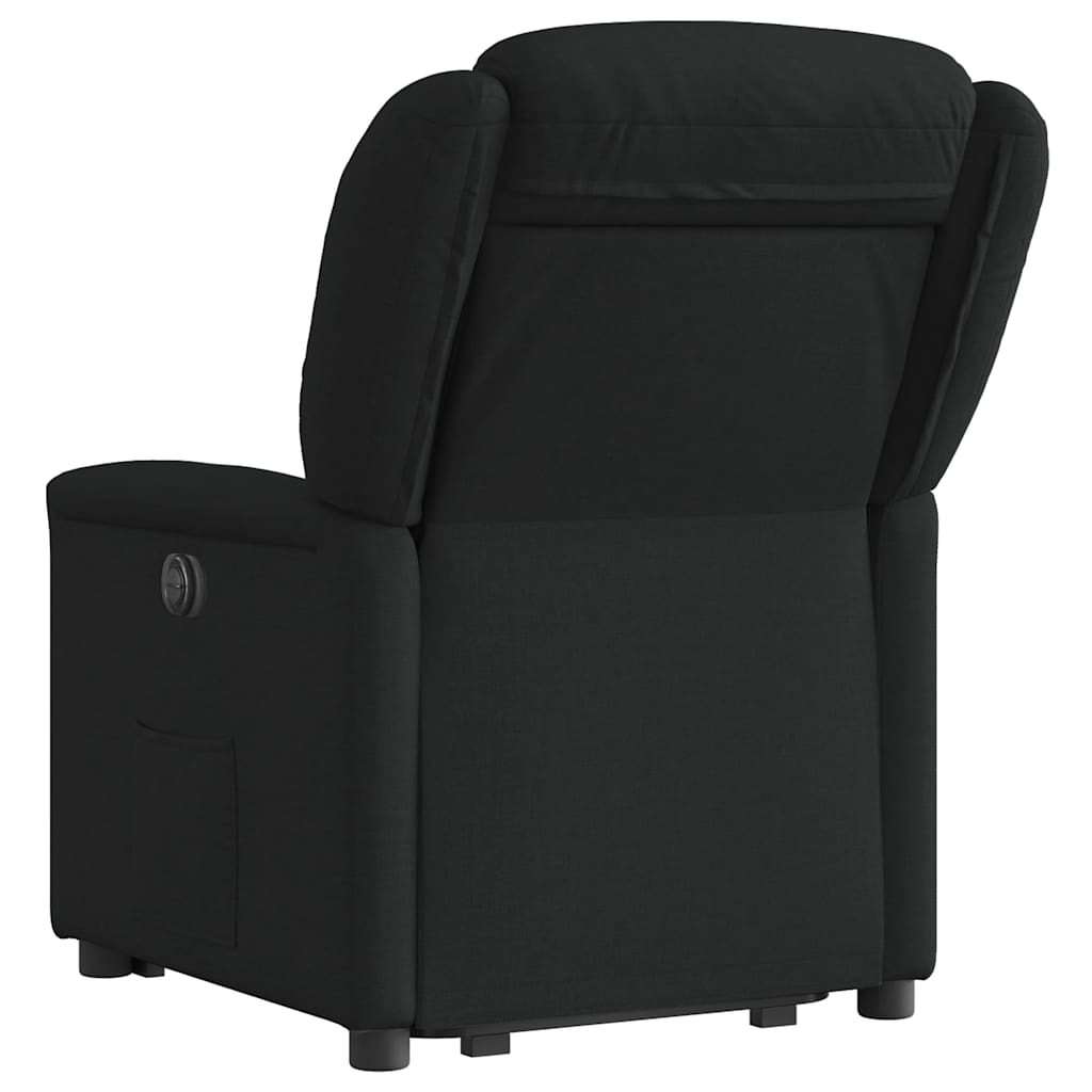 Fauteuil inclinable électrique noir tissu