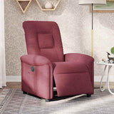 Fauteuil inclinable électrique Rouge bordeaux Tissu