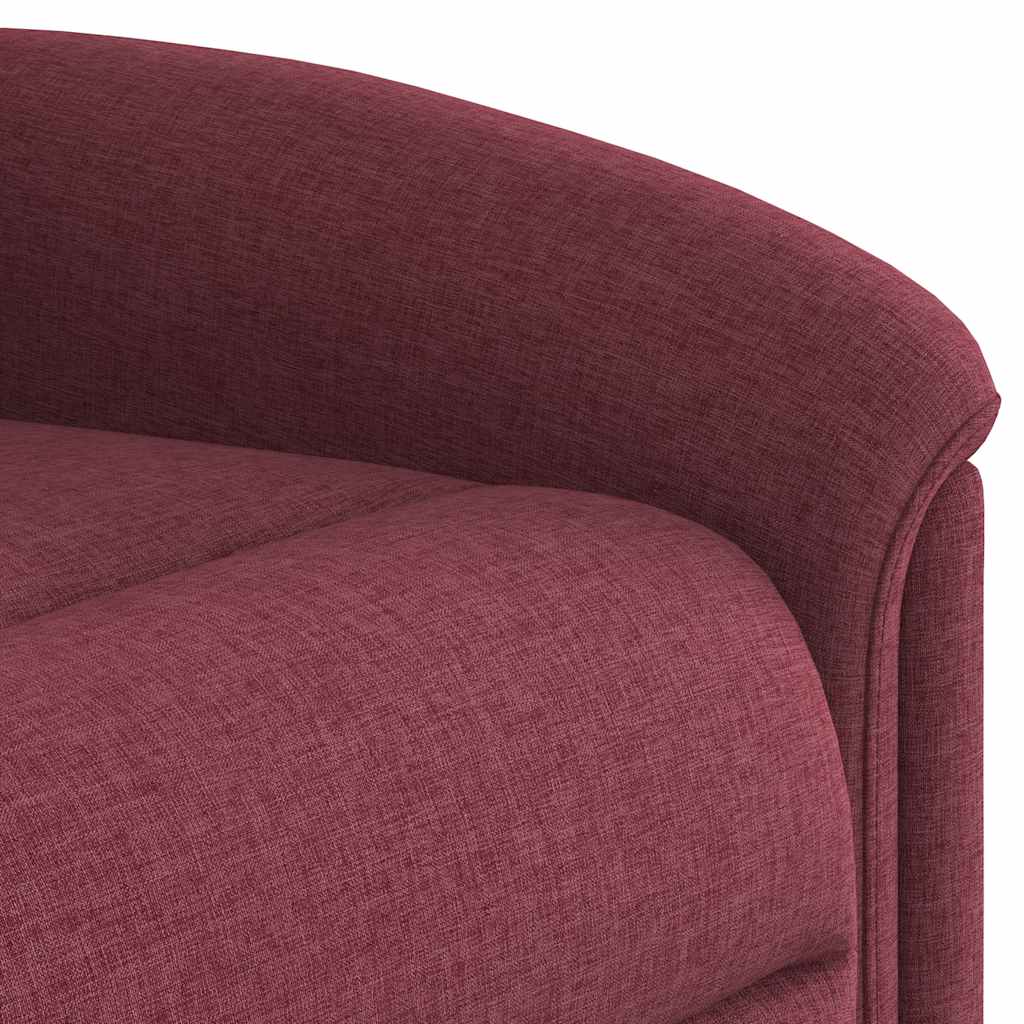 Fauteuil inclinable électrique Rouge bordeaux Tissu