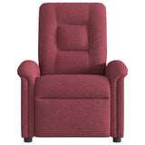 Fauteuil inclinable électrique Rouge bordeaux Tissu