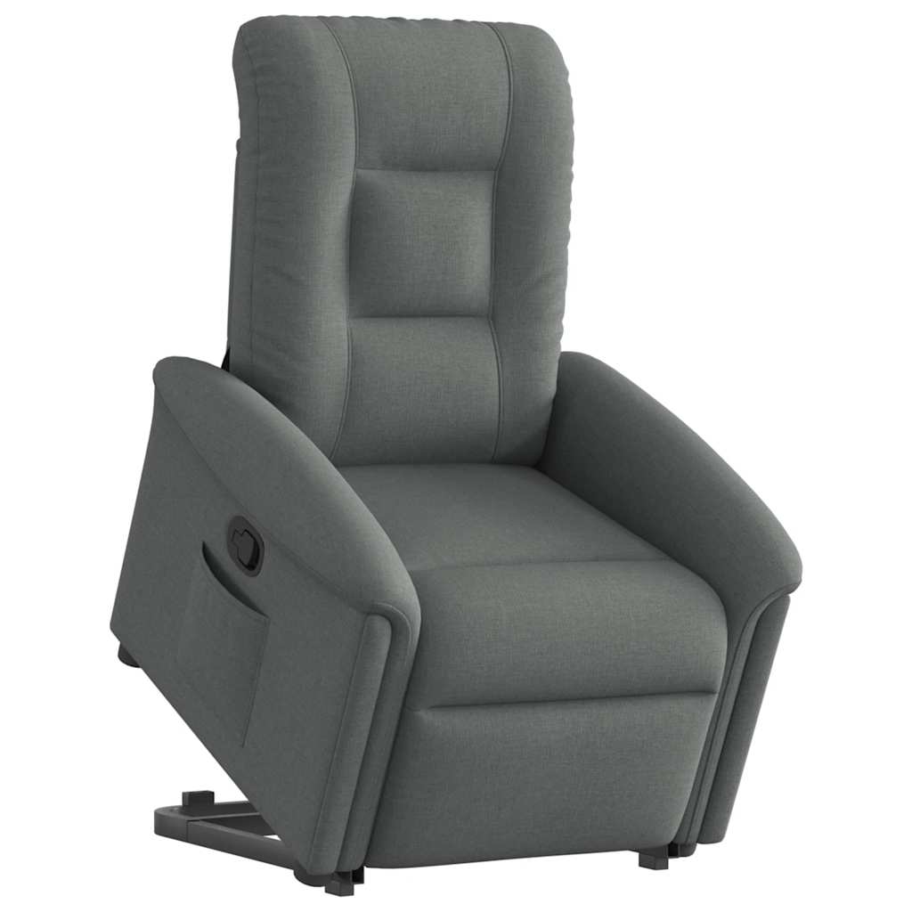 Fauteuil inclinable Gris foncé Tissu