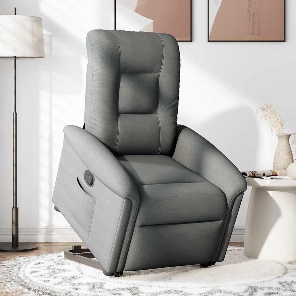 Fauteuil inclinable Gris foncé Tissu