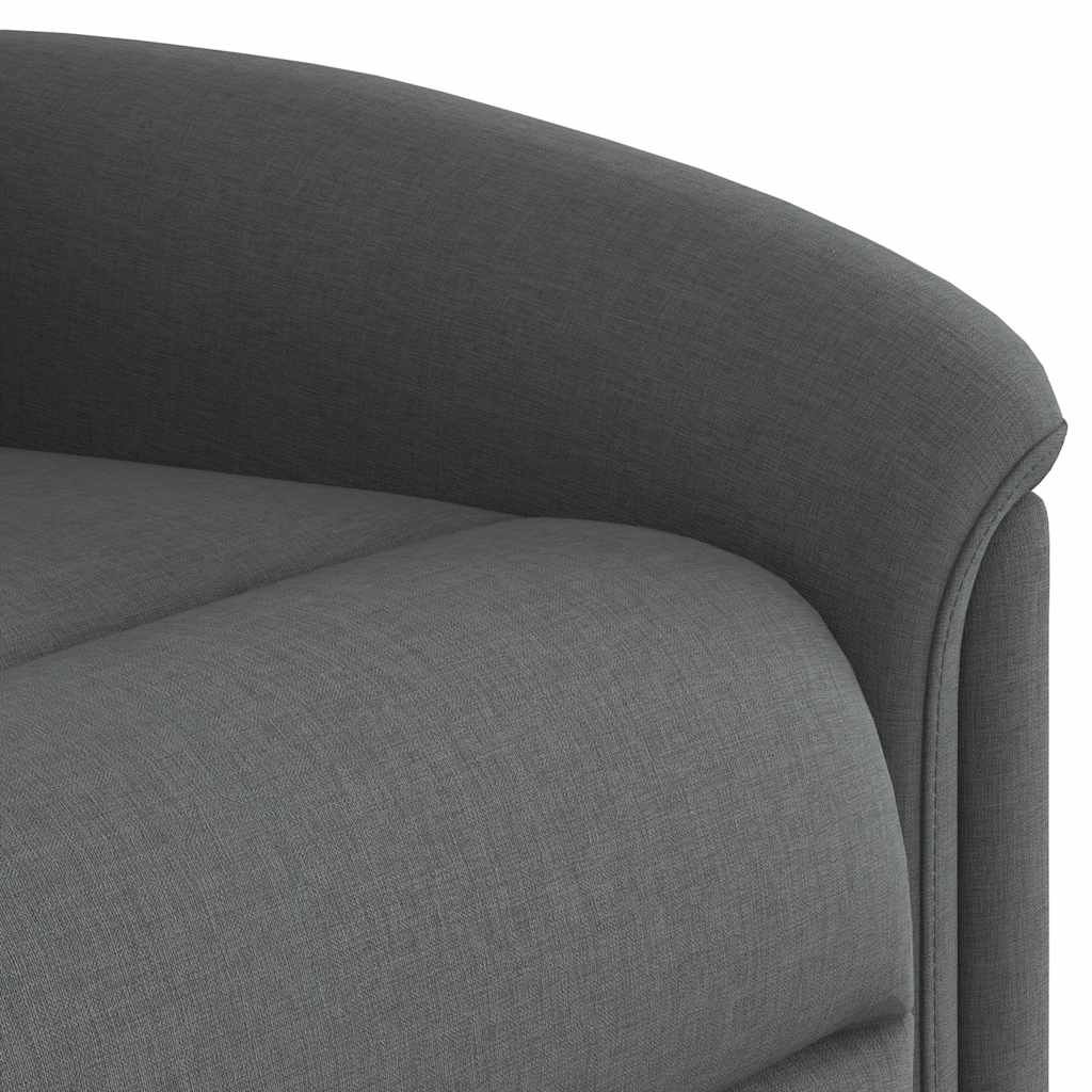 Fauteuil inclinable Gris foncé Tissu