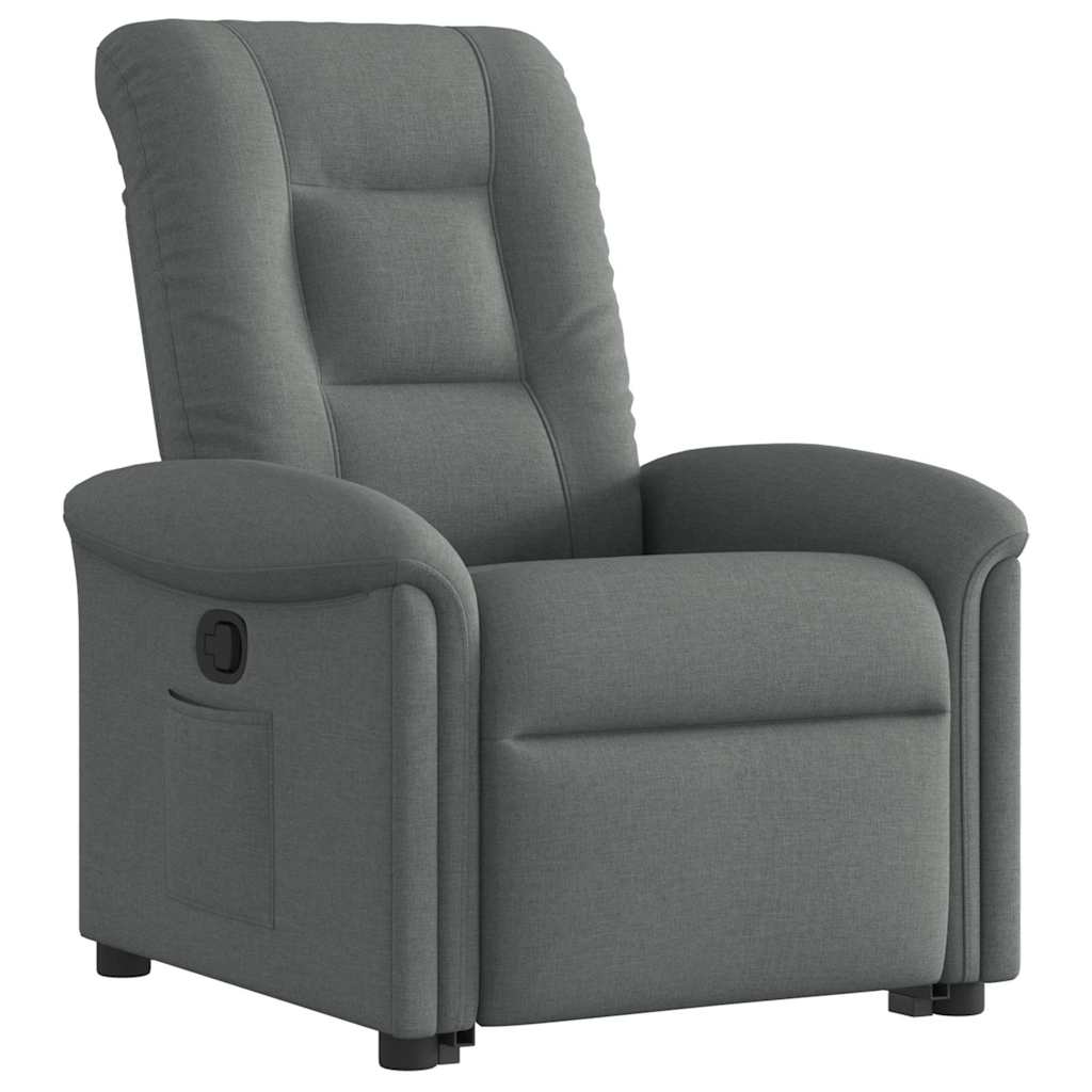 Fauteuil inclinable Gris foncé Tissu