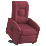 Fauteuil inclinable rouge bordeaux tissu