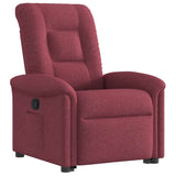 Fauteuil inclinable rouge bordeaux tissu