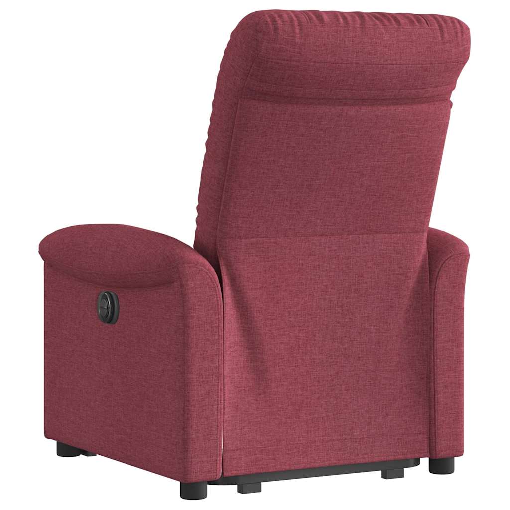 Fauteuil inclinable rouge bordeaux tissu