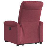 Fauteuil inclinable électrique rouge bordeaux tissu