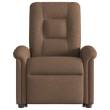 Fauteuil inclinable de massage électrique Marron Tissu