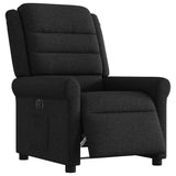 Fauteuil inclinable électrique Noir Tissu