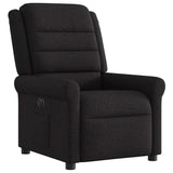 Fauteuil inclinable électrique Noir Tissu