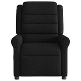 Fauteuil inclinable électrique Noir Tissu