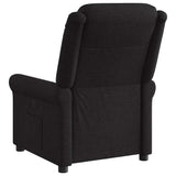 Fauteuil inclinable électrique Noir Tissu