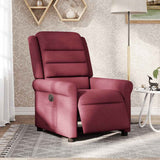 Fauteuil inclinable électrique Rouge bordeaux Tissu