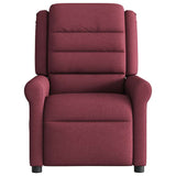 Fauteuil inclinable électrique Rouge bordeaux Tissu