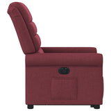 Fauteuil inclinable électrique Rouge bordeaux Tissu