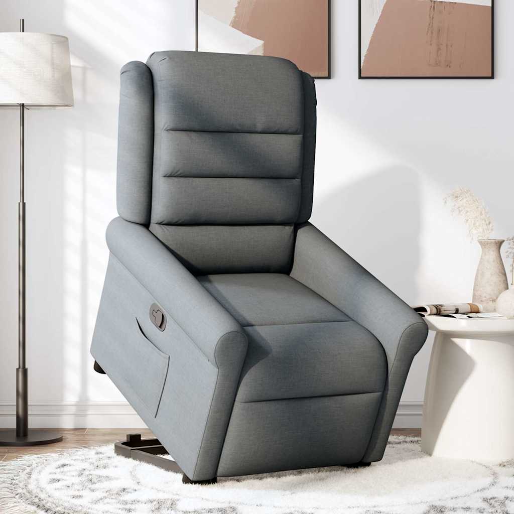 Fauteuil inclinable Gris foncé Tissu