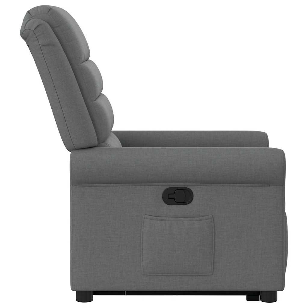 Fauteuil inclinable Gris foncé Tissu