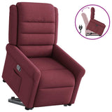 Fauteuil inclinable rouge bordeaux tissu