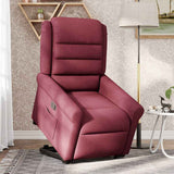 Fauteuil inclinable rouge bordeaux tissu