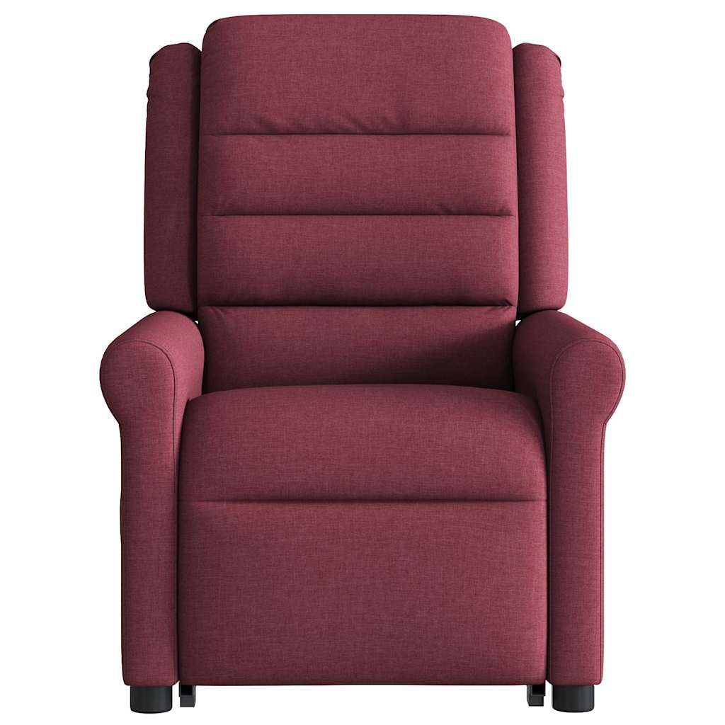 Fauteuil inclinable rouge bordeaux tissu