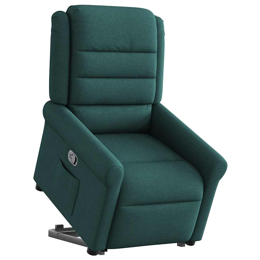 Fauteuil inclinable vert foncé tissu