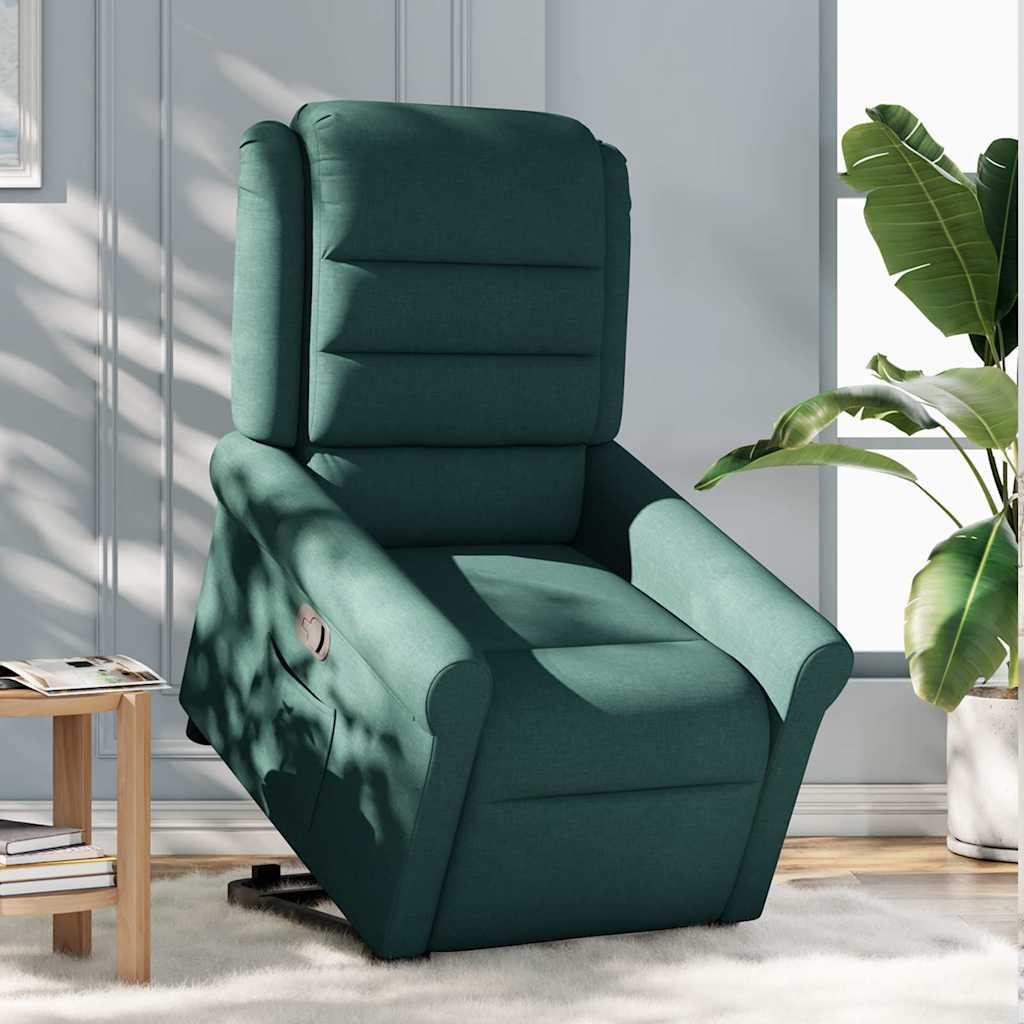 Fauteuil inclinable vert foncé tissu