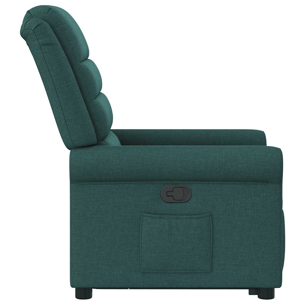 Fauteuil inclinable vert foncé tissu