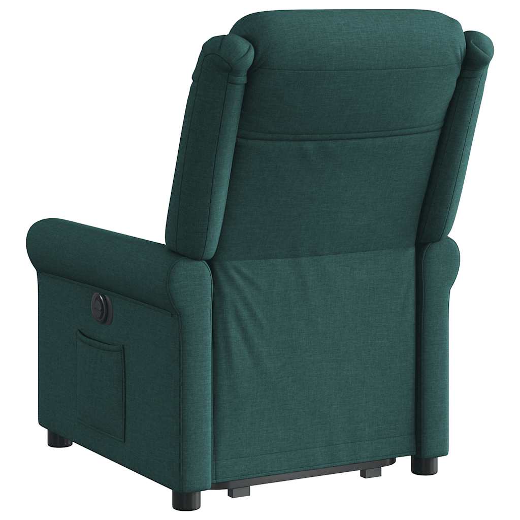 Fauteuil inclinable vert foncé tissu