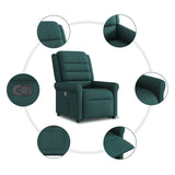 Fauteuil inclinable vert foncé tissu