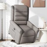 Fauteuil inclinable taupe tissu