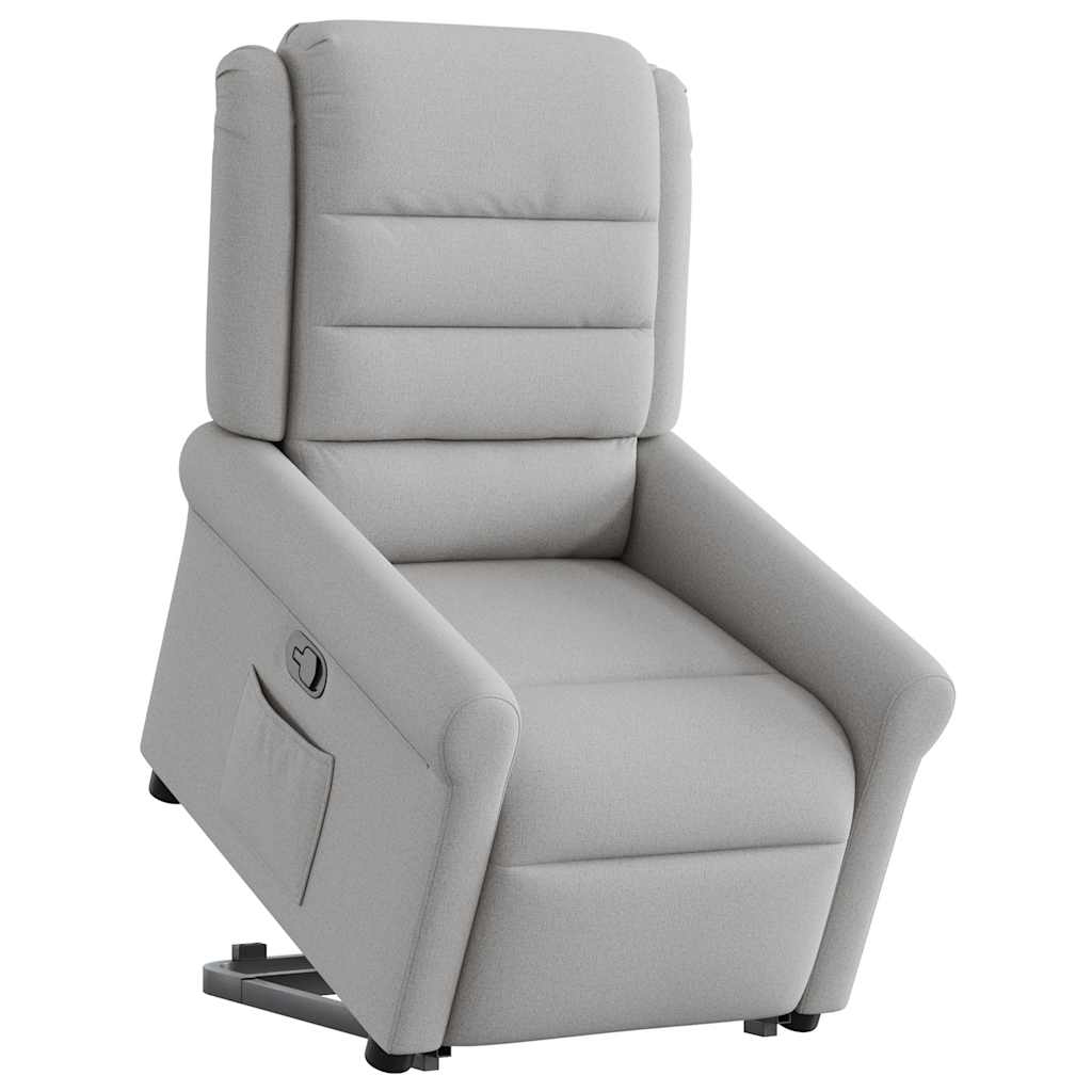 Fauteuil inclinable gris nuage tissu