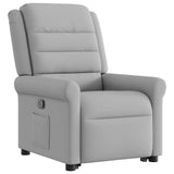 Fauteuil inclinable gris nuage tissu