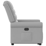 Fauteuil inclinable gris nuage tissu