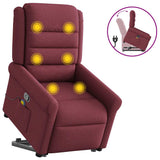 Fauteuil inclinable de massage Rouge bordeaux Tissu